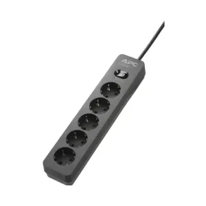 APC PME5B-GR SurgeArrest Essential 5 Outlet 230V/2300W - Black