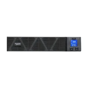 Schneider SRVS3KRI On-Line Easy UPS, 3000VA/2400W, 1Ph, Rackmount 2U, 230V, 6x IEC C13 + 1x IEC C19 outlets, Intelligent Card Slot, LCD, W/O rail kit